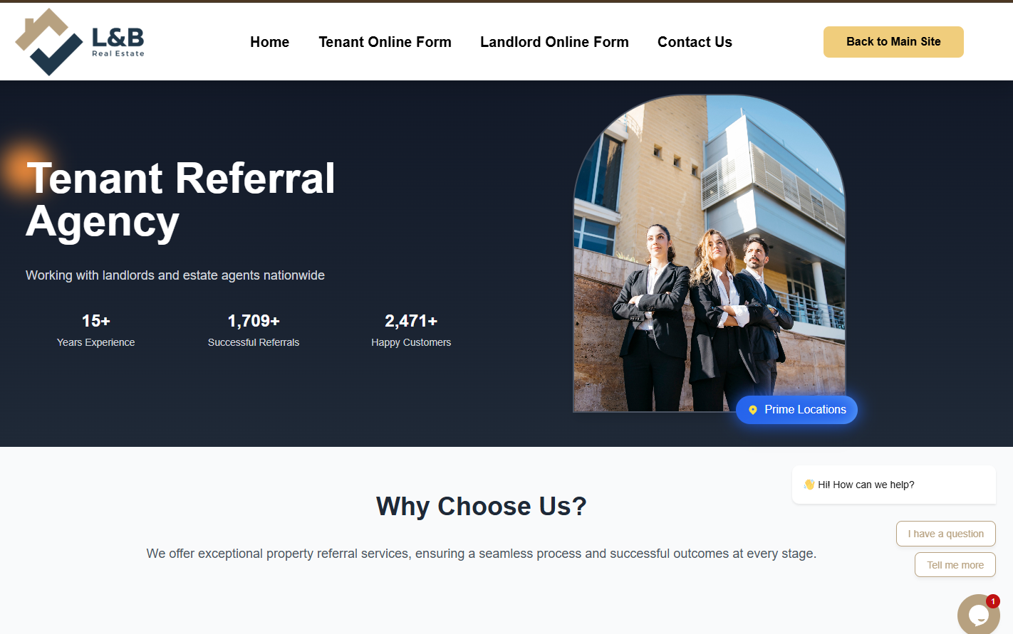 L&B Real Estate website preview